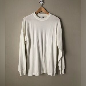 Aritzia TNA Oversized Longsleeve - Size S - White
